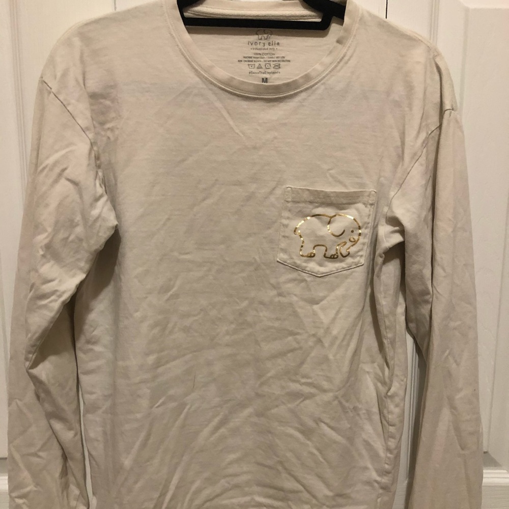 White/ Gold ivory Ella shirt